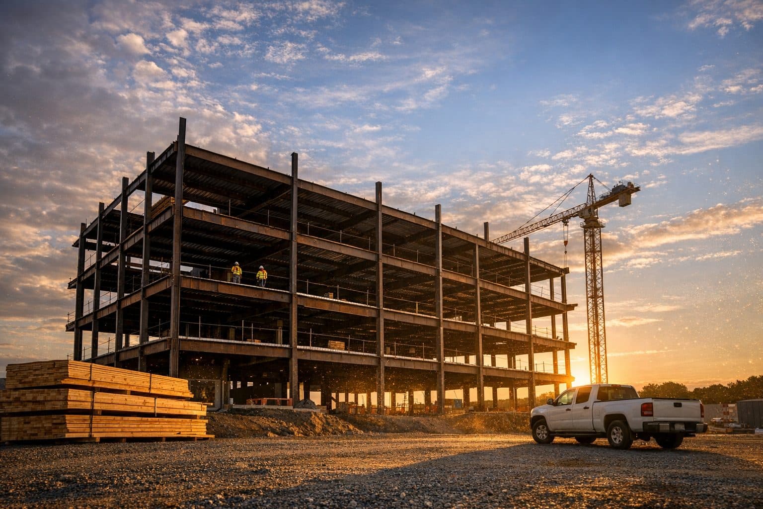 Active construction site